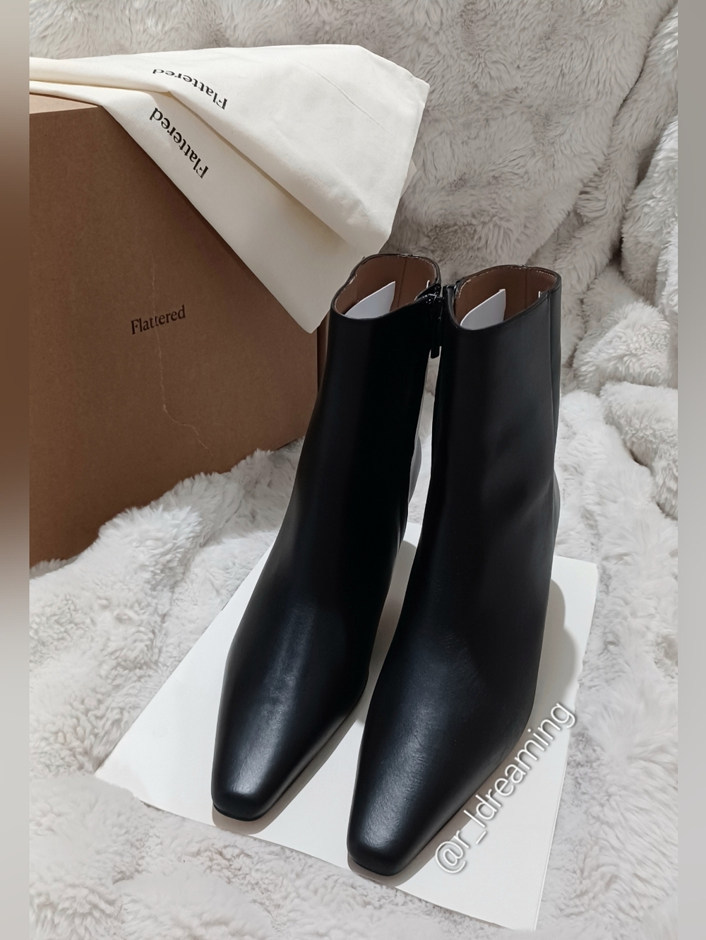Flattered Xena Leather Black Size EU 41 (US 11) NIB With Dustbag - Picture 12 of 15